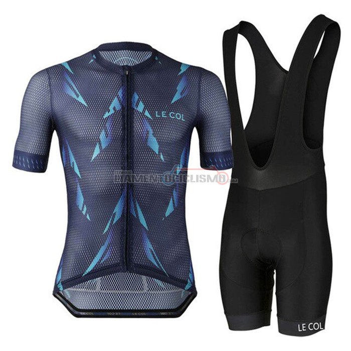 Abbigliamento Ciclismo Le Col Manica Corta 2021 Spento Blu